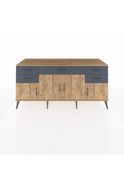 Kronos Konsol Tek Raflı 5 Çekmeceli 4 Kapaklı 176x59x83 - S610M026V20C