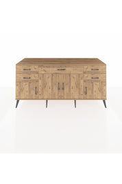 Kronos Konsol Tek Raflı 5 Çekmeceli 4 Kapaklı 176x59x83 - S610M026V21C