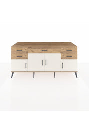 Kronos Konsol Tek Raflı 5 Çekmeceli 4 Kapaklı 176x59x83 - S610M026V24C