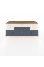 Kronos Konsol Tek Raflı 5 Çekmeceli 4 Kapaklı 176x59x83 - S610M026V25C