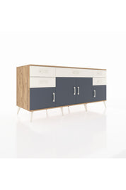 Kronos Konsol Tek Raflı 5 Çekmeceli 4 Kapaklı 176x59x83 - S610M026V25C