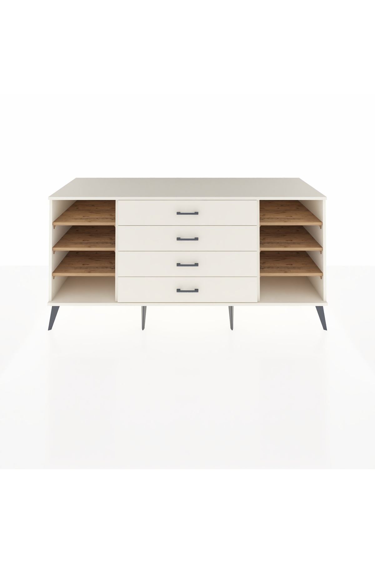 Kronos Konsol 6 Raflı 4 Çekmeceli 176x59x83 - S610M027V01C