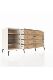 Kronos Konsol 6 Raflı 4 Çekmeceli 176x59x83 - S610M027V03C