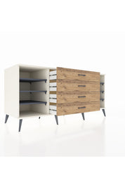 Kronos Konsol 6 Raflı 4 Çekmeceli 176x59x83 - S610M027V09C