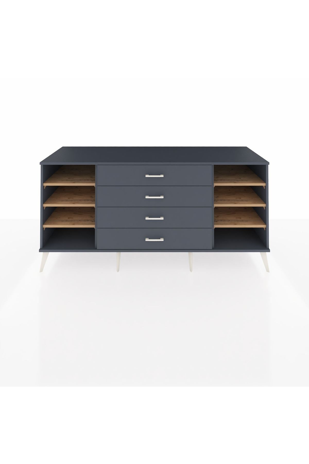 Kronos Konsol 6 Raflı 4 Çekmeceli 176x59x83 - S610M027V11C