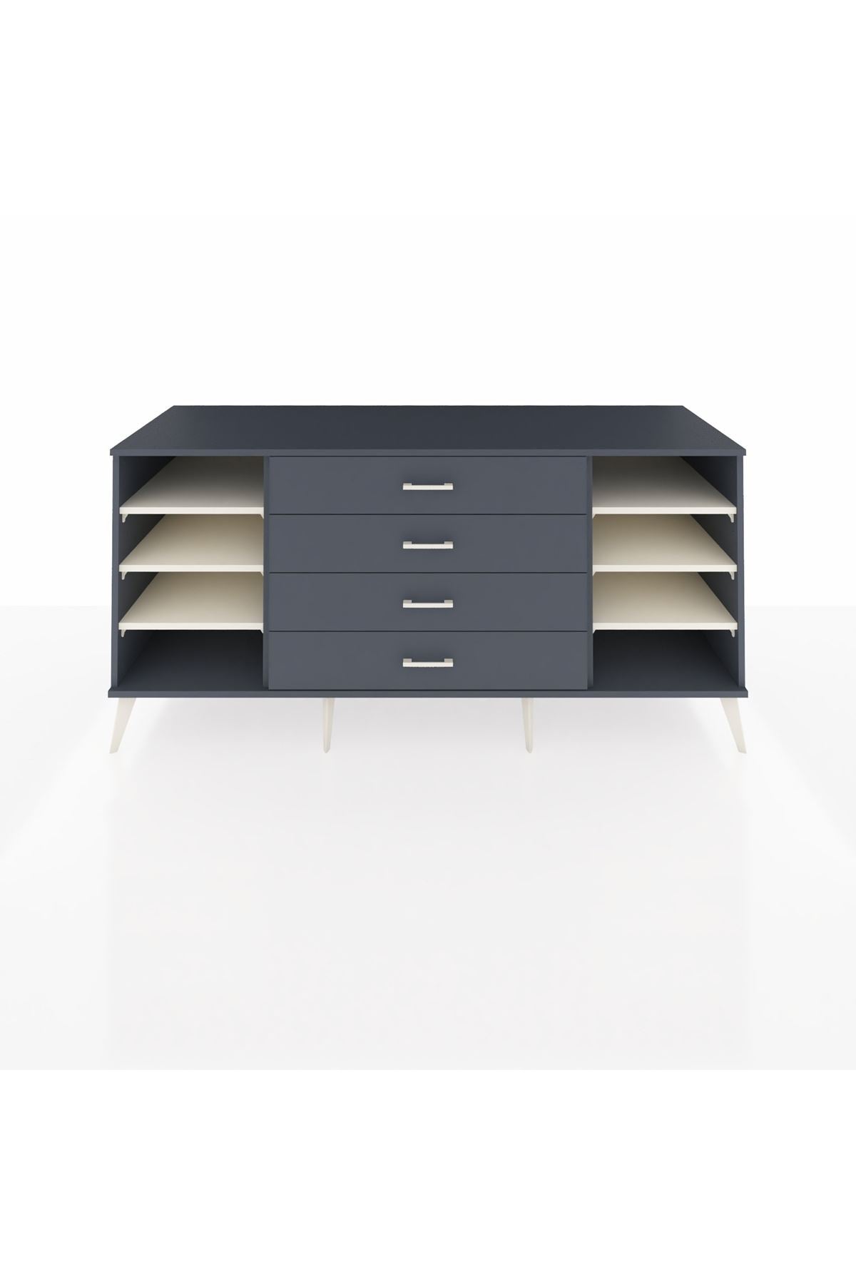 Kronos Konsol 6 Raflı 4 Çekmeceli 176x59x83 - S610M027V14C