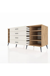 Kronos Konsol 6 Raflı 4 Çekmeceli 176x59x83 - S610M027V19C