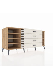 Kronos Konsol 6 Raflı 4 Çekmeceli 176x59x83 - S610M027V19C