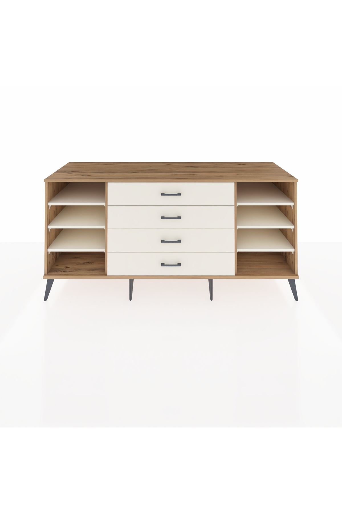 Kronos Konsol 6 Raflı 4 Çekmeceli 176x59x83 - S610M027V22C