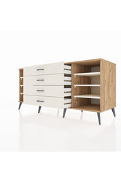 Kronos Konsol 6 Raflı 4 Çekmeceli 176x59x83 - S610M027V22C