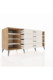 Kronos Konsol 6 Raflı 4 Çekmeceli 176x59x83 - S610M027V22C