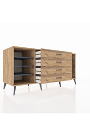 Kronos Konsol 6 Raflı 4 Çekmeceli 176x59x83 - S610M027V27C