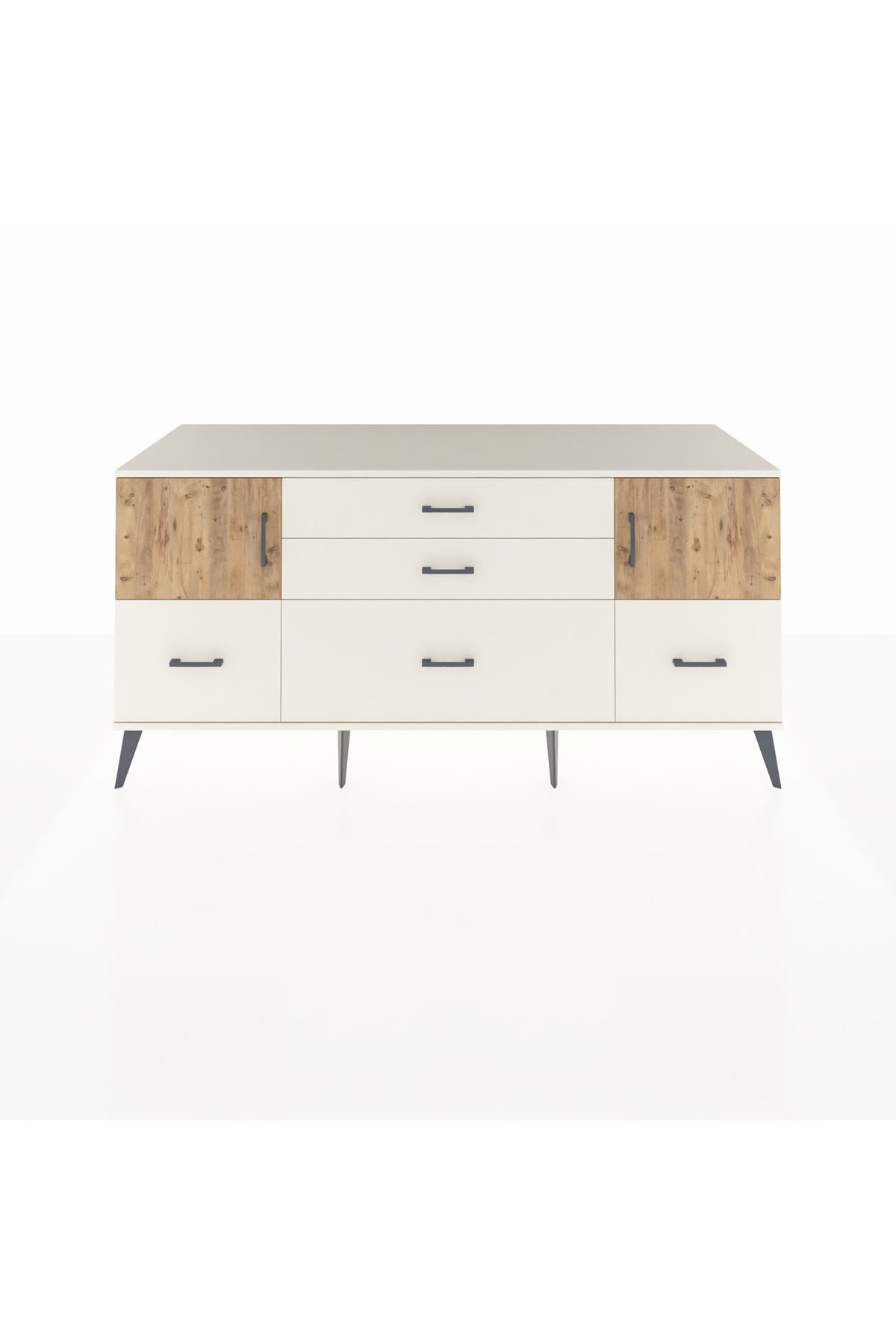 Kronos Konsol 2 Raflı 5 Çekmeceli 2 Kapaklı 176x59x83 - S610M029V01C