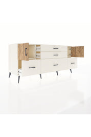 Kronos Konsol 2 Raflı 5 Çekmeceli 2 Kapaklı 176x59x83 - S610M029V01C