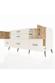 Kronos Konsol 2 Raflı 5 Çekmeceli 2 Kapaklı 176x59x83 - S610M029V01C