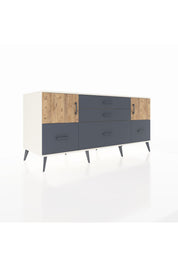 Kronos Konsol 2 Raflı 5 Çekmeceli 2 Kapaklı 176x59x83 - S610M029V02C