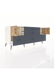 Kronos Konsol 2 Raflı 5 Çekmeceli 2 Kapaklı 176x59x83 - S610M029V02C