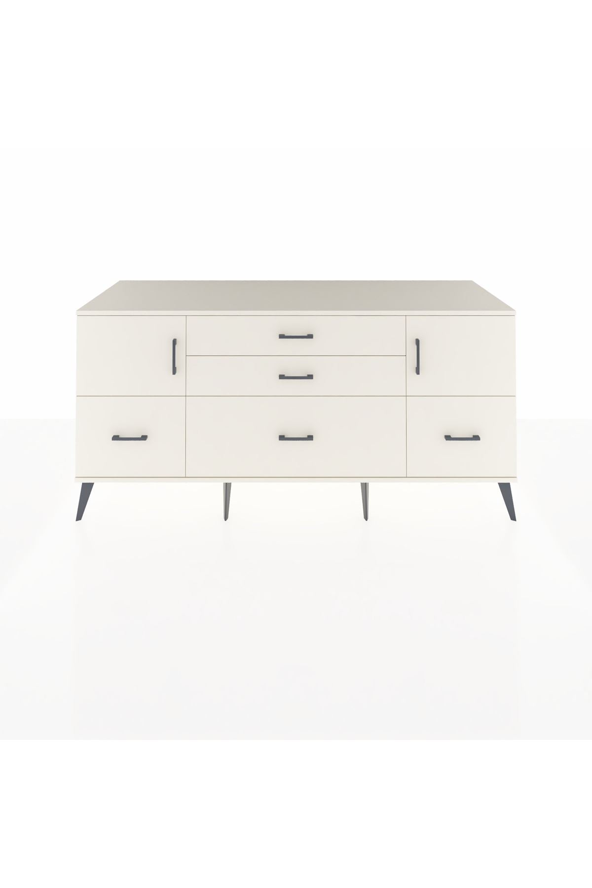 Kronos Konsol 2 Raflı 5 Çekmeceli 2 Kapaklı 176x59x83 - S610M029V04C