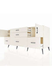 Kronos Konsol 2 Raflı 5 Çekmeceli 2 Kapaklı 176x59x83 - S610M029V04C