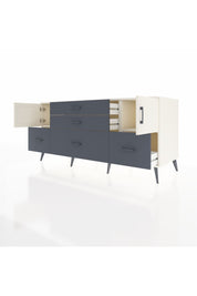 Kronos Konsol 2 Raflı 5 Çekmeceli 2 Kapaklı 176x59x83 - S610M029V05C