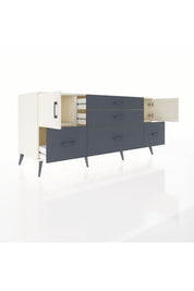 Kronos Konsol 2 Raflı 5 Çekmeceli 2 Kapaklı 176x59x83 - S610M029V05C