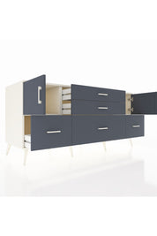 Kronos Konsol 2 Raflı 5 Çekmeceli 2 Kapaklı 176x59x83 - S610M029V08C