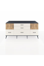 Kronos Konsol 2 Raflı 5 Çekmeceli 2 Kapaklı 176x59x83 - S610M029V10C