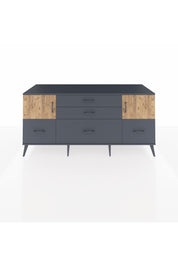 Kronos Konsol 2 Raflı 5 Çekmeceli 2 Kapaklı 176x59x83 - S610M029V11C