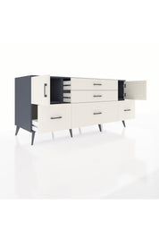 Kronos Konsol 2 Raflı 5 Çekmeceli 2 Kapaklı 176x59x83 - S610M029V13C