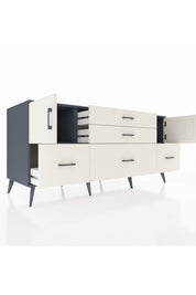 Kronos Konsol 2 Raflı 5 Çekmeceli 2 Kapaklı 176x59x83 - S610M029V13C