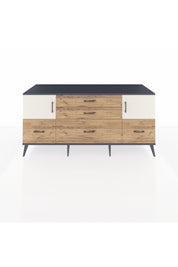 Kronos Konsol 2 Raflı 5 Çekmeceli 2 Kapaklı 176x59x83 - S610M029V15C