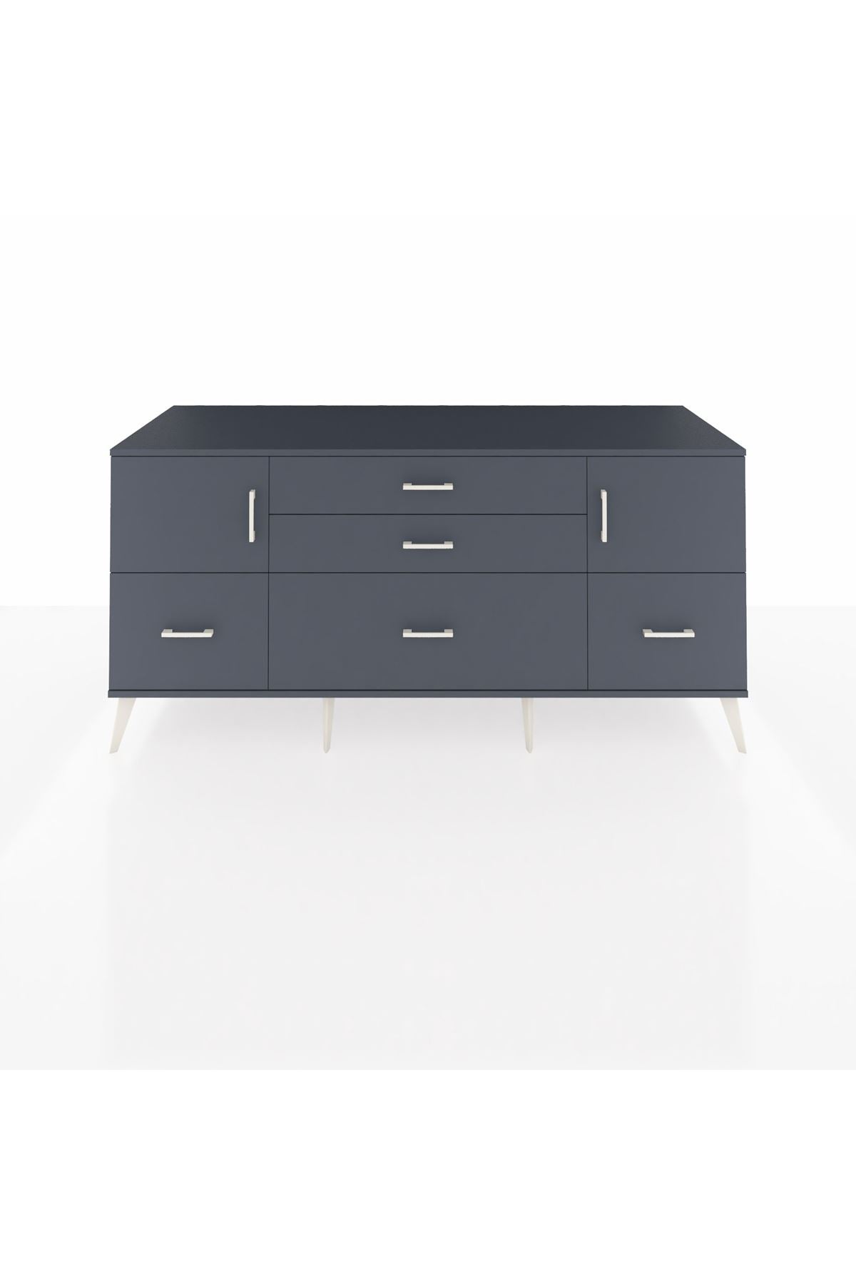 Kronos Konsol 2 Raflı 5 Çekmeceli 2 Kapaklı 176x59x83 - S610M029V17C