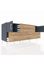 Kronos Konsol 2 Raflı 5 Çekmeceli 2 Kapaklı 176x59x83 - S610M029V18C