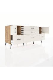 Kronos Konsol 2 Raflı 5 Çekmeceli 2 Kapaklı 176x59x83 - S610M029V22C