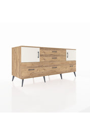 Kronos Konsol 2 Raflı 5 Çekmeceli 2 Kapaklı 176x59x83 - S610M029V24C