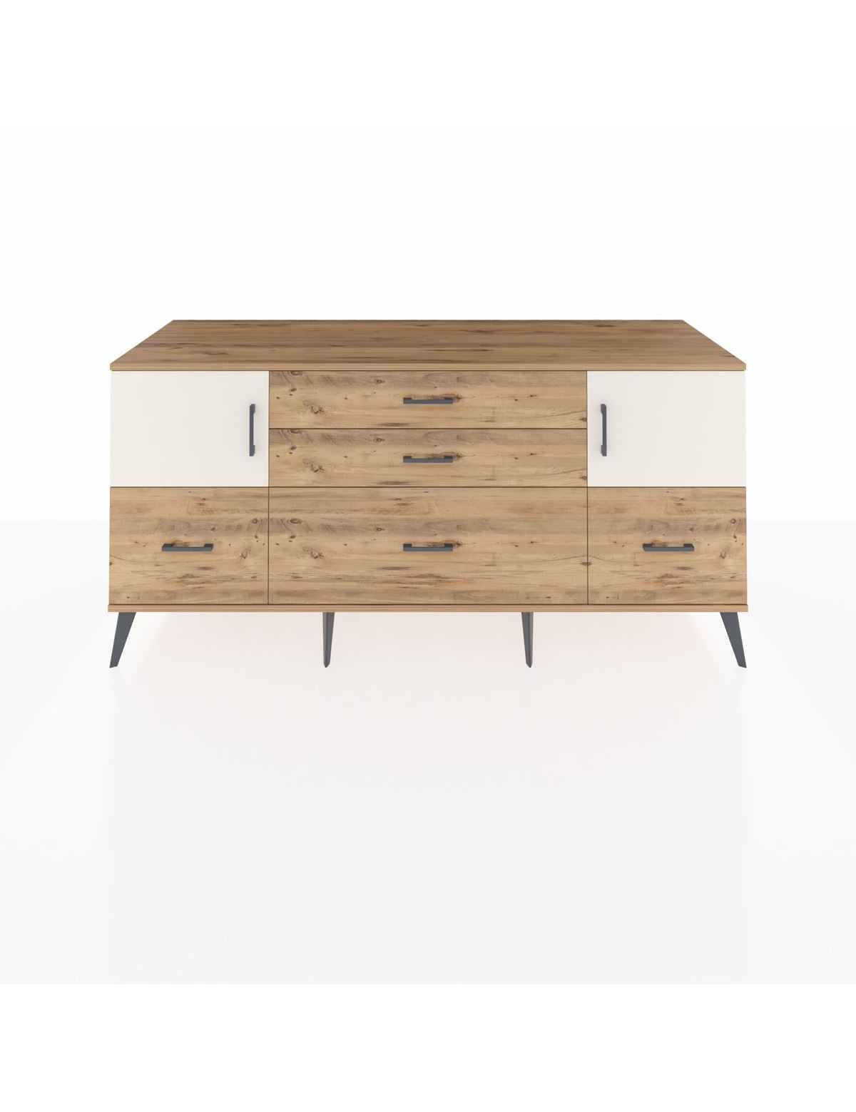 Kronos Konsol 2 Raflı 5 Çekmeceli 2 Kapaklı 176x59x83 - S610M029V24C