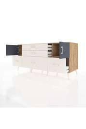 Kronos Konsol 2 Raflı 5 Çekmeceli 2 Kapaklı 176x59x83 - S610M029V25C