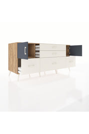 Kronos Konsol 2 Raflı 5 Çekmeceli 2 Kapaklı 176x59x83 - S610M029V25C