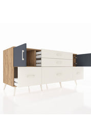 Kronos Konsol 2 Raflı 5 Çekmeceli 2 Kapaklı 176x59x83 - S610M029V25C