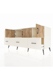 Kronos Konsol 2 Raflı 5 Çekmeceli 3 Kapaklı 176x59x83 - S610M030V01C