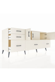 Kronos Konsol 2 Raflı 5 Çekmeceli 3 Kapaklı 176x59x83 - S610M030V04C