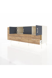 Kronos Konsol 2 Raflı 5 Çekmeceli 3 Kapaklı 176x59x83 - S610M030V09C