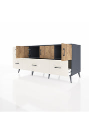 Kronos Konsol 2 Raflı 5 Çekmeceli 3 Kapaklı 176x59x83 - S610M030V10C