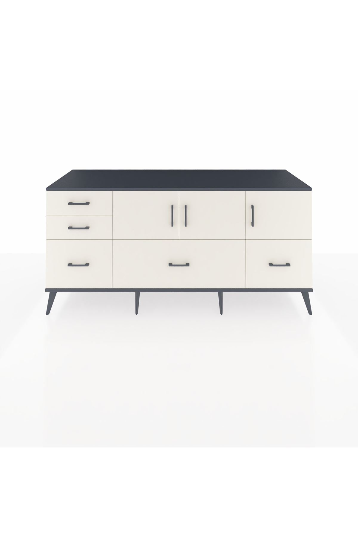 Kronos Konsol 2 Raflı 5 Çekmeceli 3 Kapaklı 176x59x83 - S610M030V13C