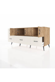 Kronos Konsol 2 Raflı 5 Çekmeceli 3 Kapaklı 176x59x83 - S610M030V19C