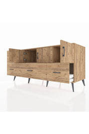 Kronos Konsol 2 Raflı 5 Çekmeceli 3 Kapaklı 176x59x83 - S610M030V21C