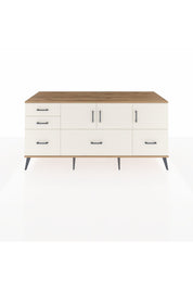 Kronos Konsol 2 Raflı 5 Çekmeceli 3 Kapaklı 176x59x83 - S610M030V22C