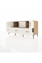 Kronos Konsol 2 Raflı 5 Çekmeceli 3 Kapaklı 176x59x83 - S610M030V22C