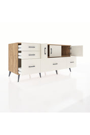 Kronos Konsol 2 Raflı 5 Çekmeceli 3 Kapaklı 176x59x83 - S610M030V22C