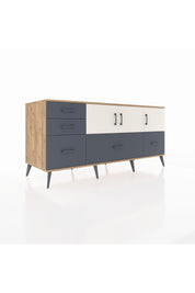 Kronos Konsol 2 Raflı 5 Çekmeceli 3 Kapaklı 176x59x83 - S610M030V23C